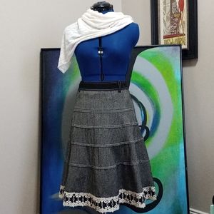 Fashion Show, Knit Boho Skirt w/ Some Shine!